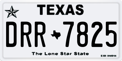 TX license plate DRR7825