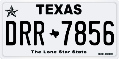 TX license plate DRR7856