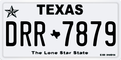 TX license plate DRR7879