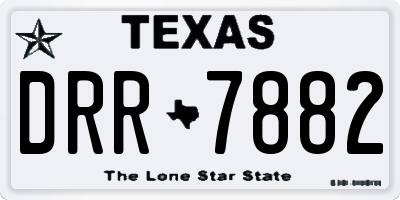 TX license plate DRR7882