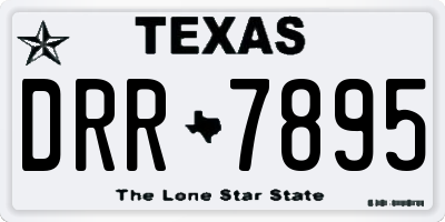 TX license plate DRR7895