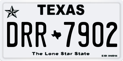 TX license plate DRR7902