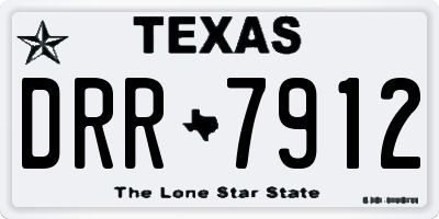 TX license plate DRR7912