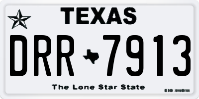 TX license plate DRR7913