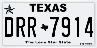TX license plate DRR7914