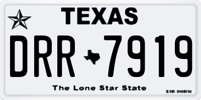 TX license plate DRR7919