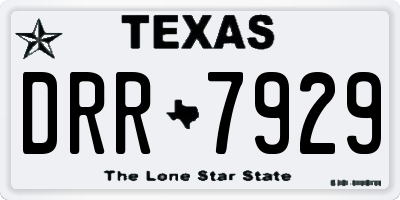 TX license plate DRR7929