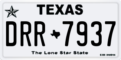 TX license plate DRR7937