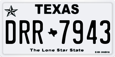 TX license plate DRR7943