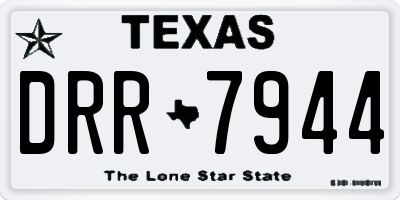 TX license plate DRR7944