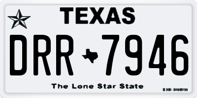 TX license plate DRR7946