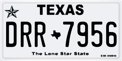 TX license plate DRR7956
