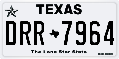 TX license plate DRR7964