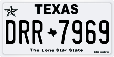TX license plate DRR7969