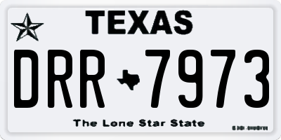 TX license plate DRR7973