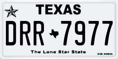 TX license plate DRR7977