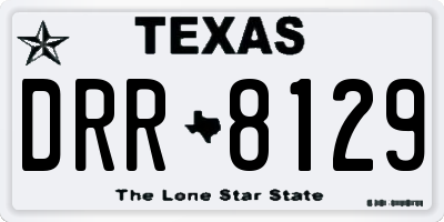 TX license plate DRR8129