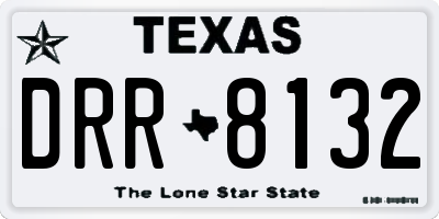 TX license plate DRR8132