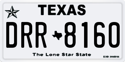 TX license plate DRR8160