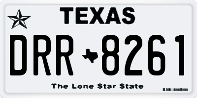 TX license plate DRR8261