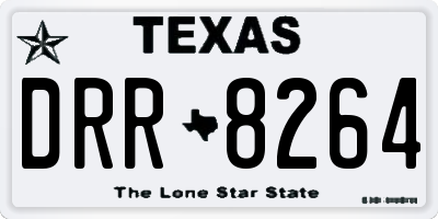 TX license plate DRR8264