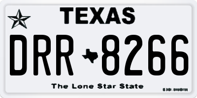 TX license plate DRR8266