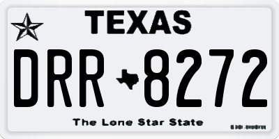TX license plate DRR8272