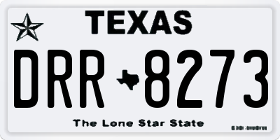 TX license plate DRR8273