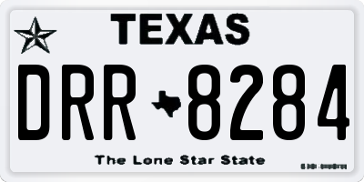 TX license plate DRR8284