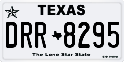 TX license plate DRR8295