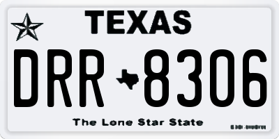 TX license plate DRR8306