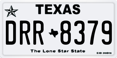 TX license plate DRR8379