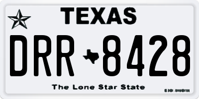 TX license plate DRR8428