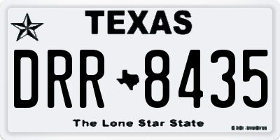 TX license plate DRR8435