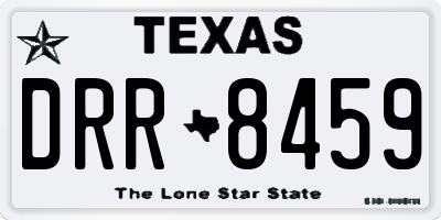TX license plate DRR8459