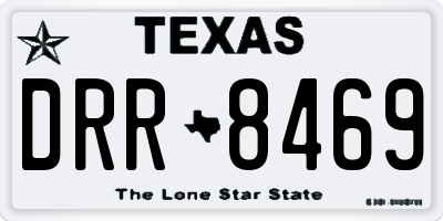 TX license plate DRR8469