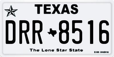 TX license plate DRR8516