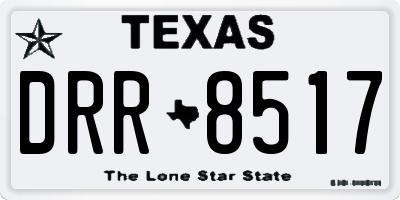 TX license plate DRR8517