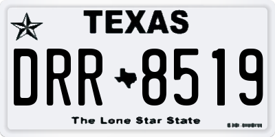 TX license plate DRR8519