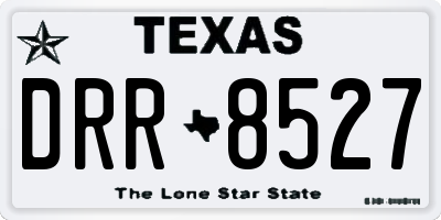 TX license plate DRR8527