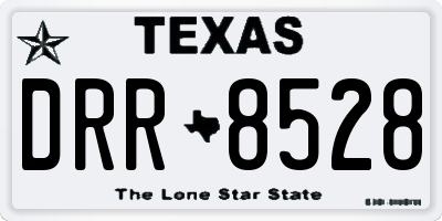 TX license plate DRR8528