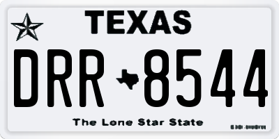 TX license plate DRR8544