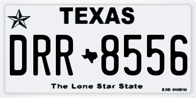 TX license plate DRR8556