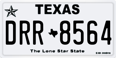 TX license plate DRR8564