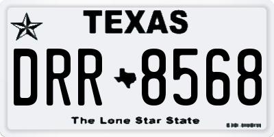 TX license plate DRR8568