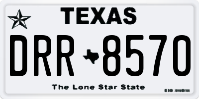 TX license plate DRR8570