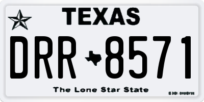 TX license plate DRR8571