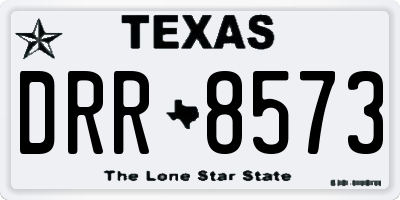 TX license plate DRR8573