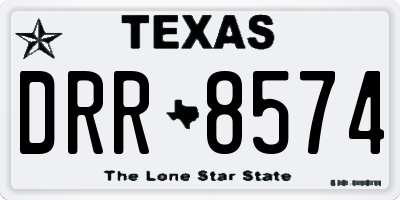 TX license plate DRR8574