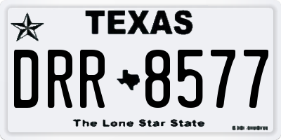 TX license plate DRR8577